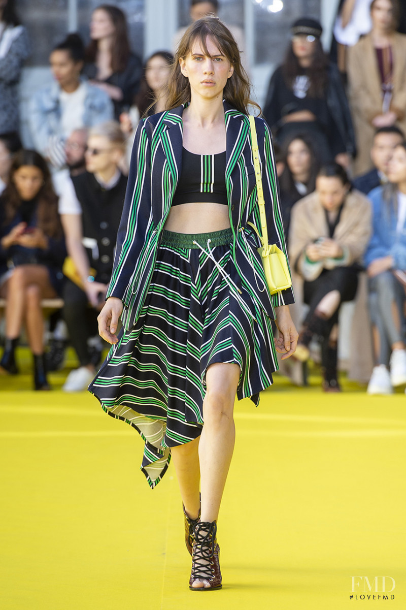 Dasha Shevik featured in  the VICTORIA/TOMAS fashion show for Spring/Summer 2019