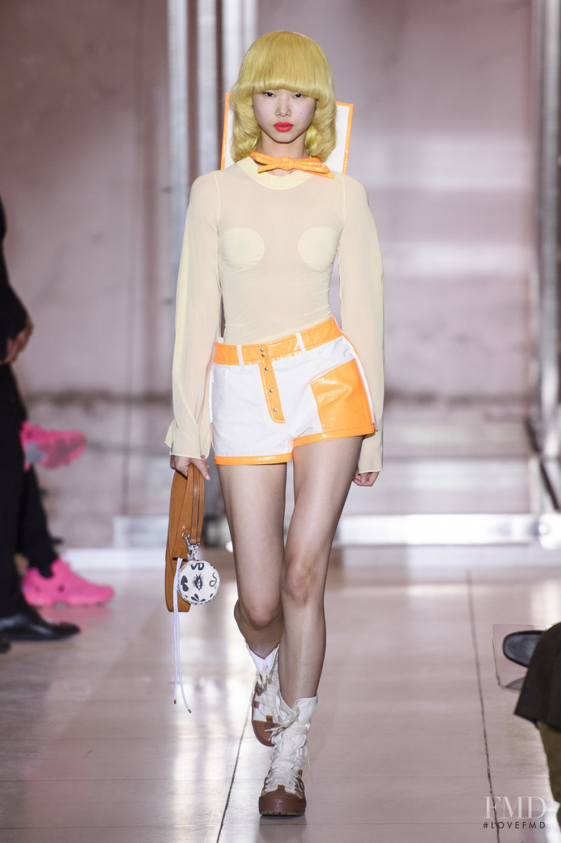 Yoon Young Bae featured in  the André Courrèges fashion show for Spring/Summer 2019