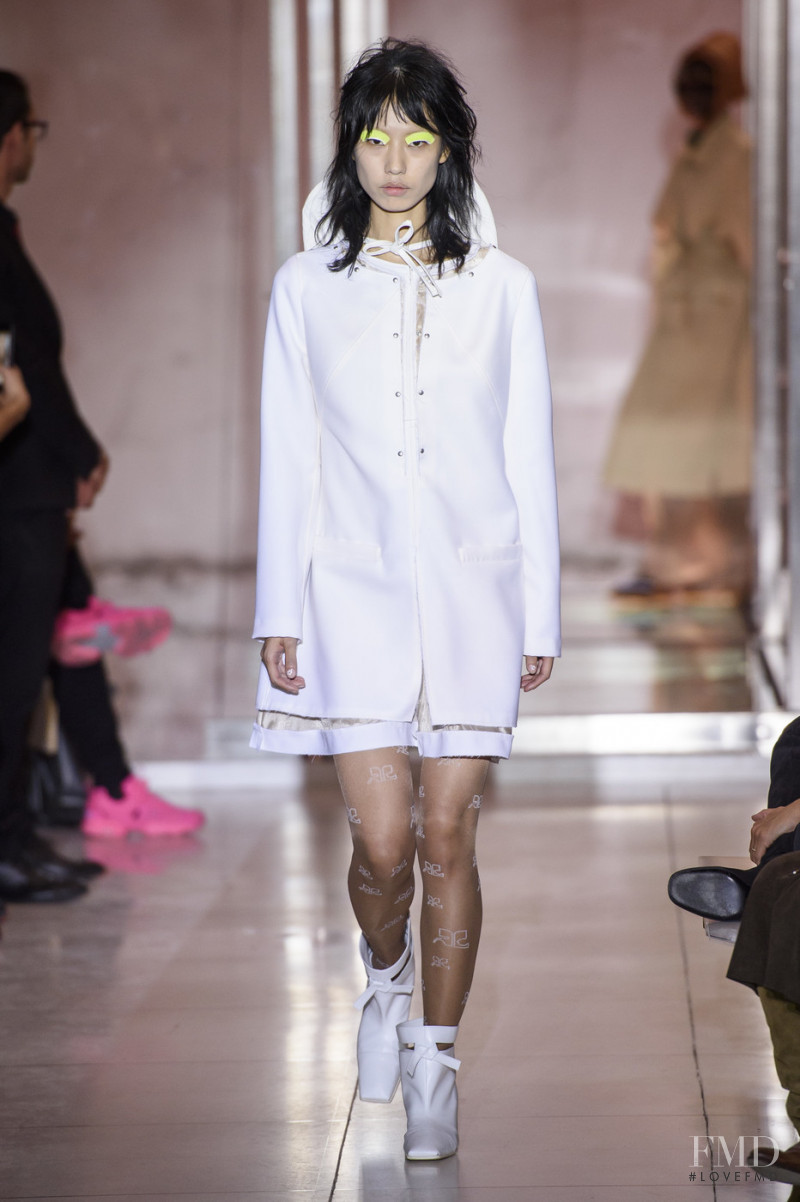Heejung Park featured in  the André Courrèges fashion show for Spring/Summer 2019