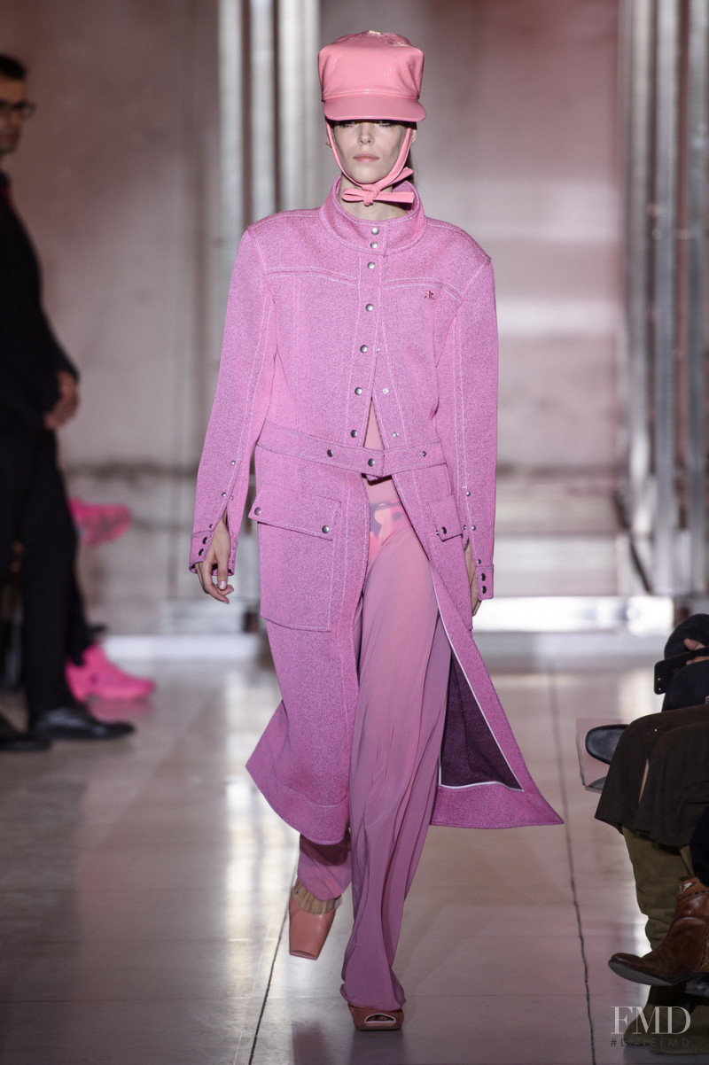 Meghan Collison featured in  the André Courrèges fashion show for Spring/Summer 2019