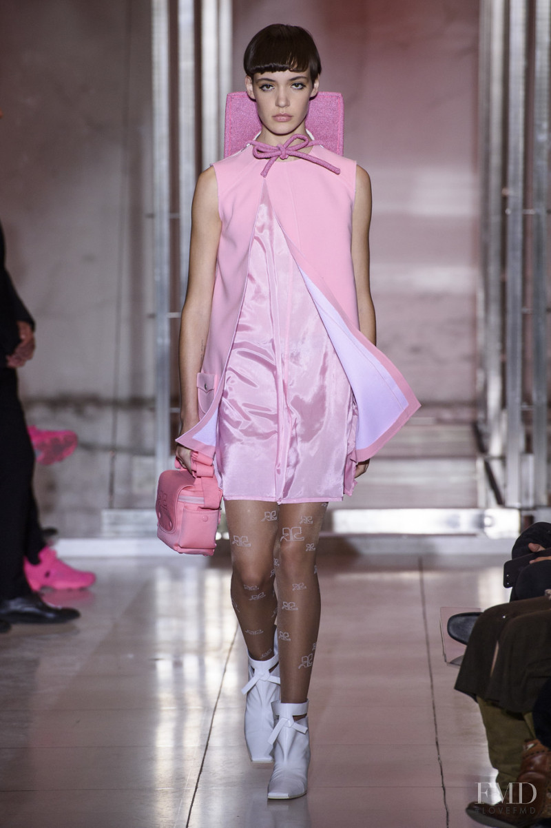 Oslo Grace featured in  the André Courrèges fashion show for Spring/Summer 2019