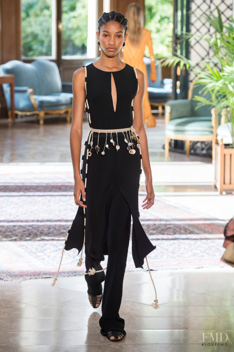 Naomi Chin Wing featured in  the Altuzarra fashion show for Spring/Summer 2019