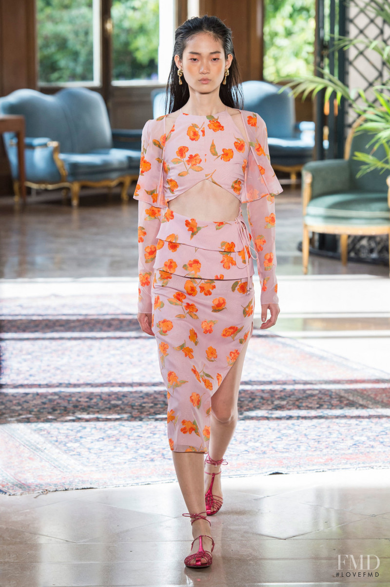 Hyun Ji Shin featured in  the Altuzarra fashion show for Spring/Summer 2019