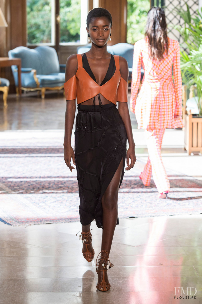 Oumie Jammeh featured in  the Altuzarra fashion show for Spring/Summer 2019