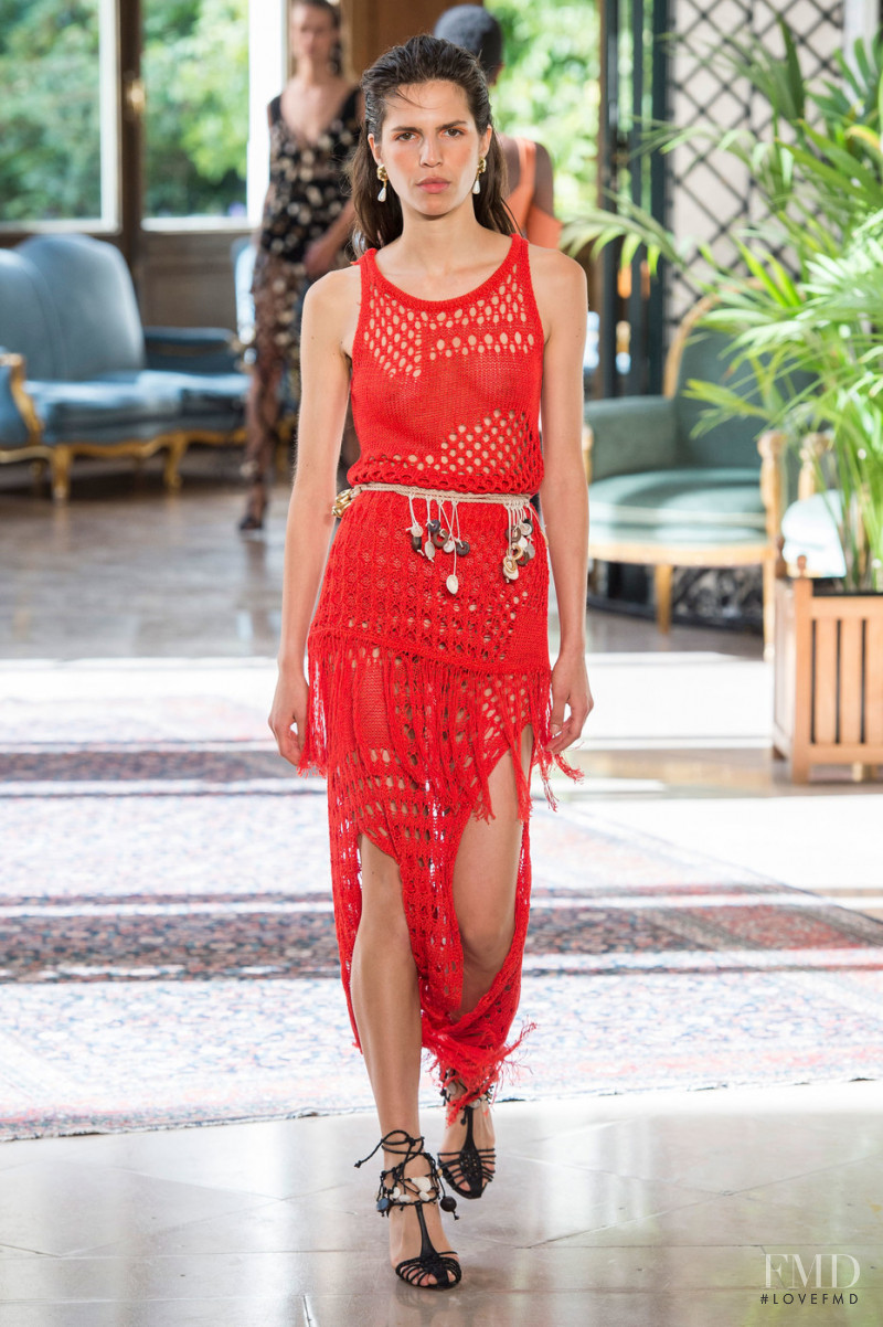 Hayett McCarthy featured in  the Altuzarra fashion show for Spring/Summer 2019