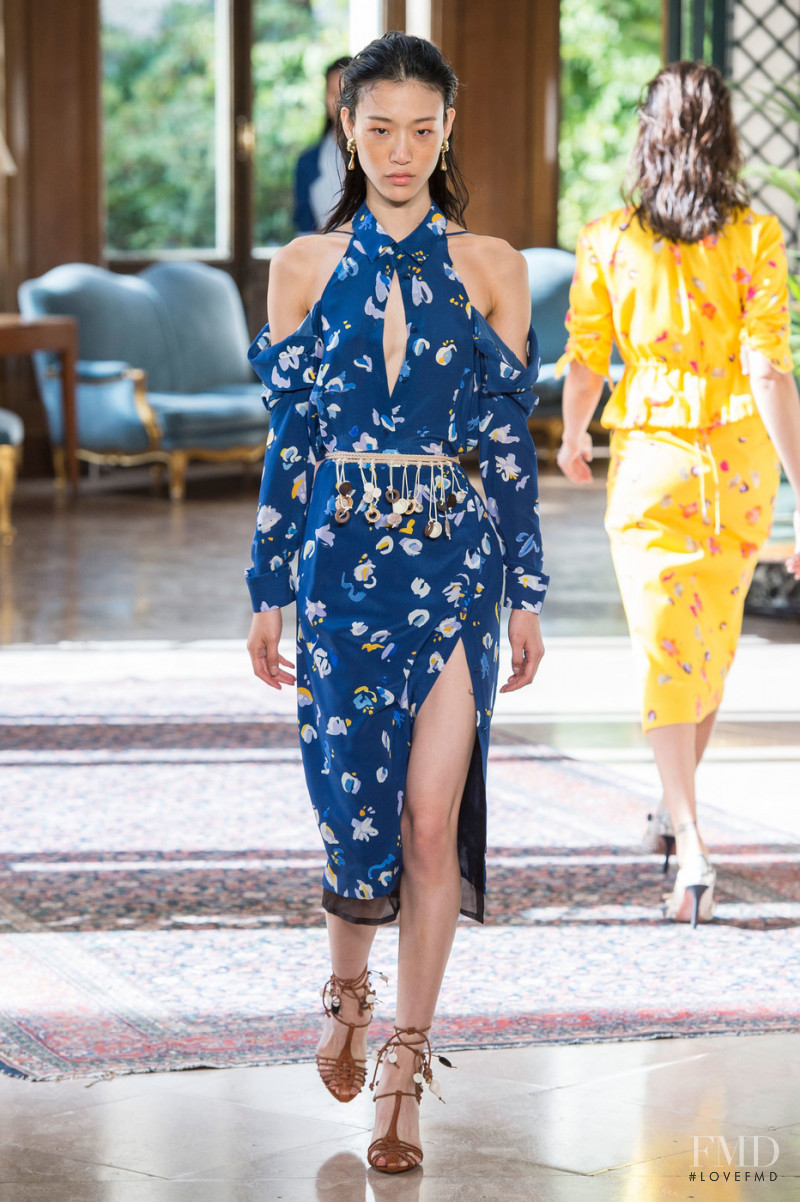 So Ra Choi featured in  the Altuzarra fashion show for Spring/Summer 2019