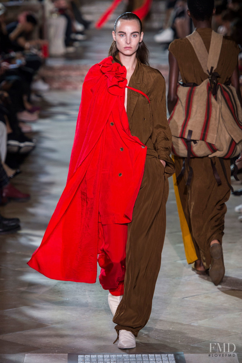 Estella Brons featured in  the Uma Wang fashion show for Spring/Summer 2019