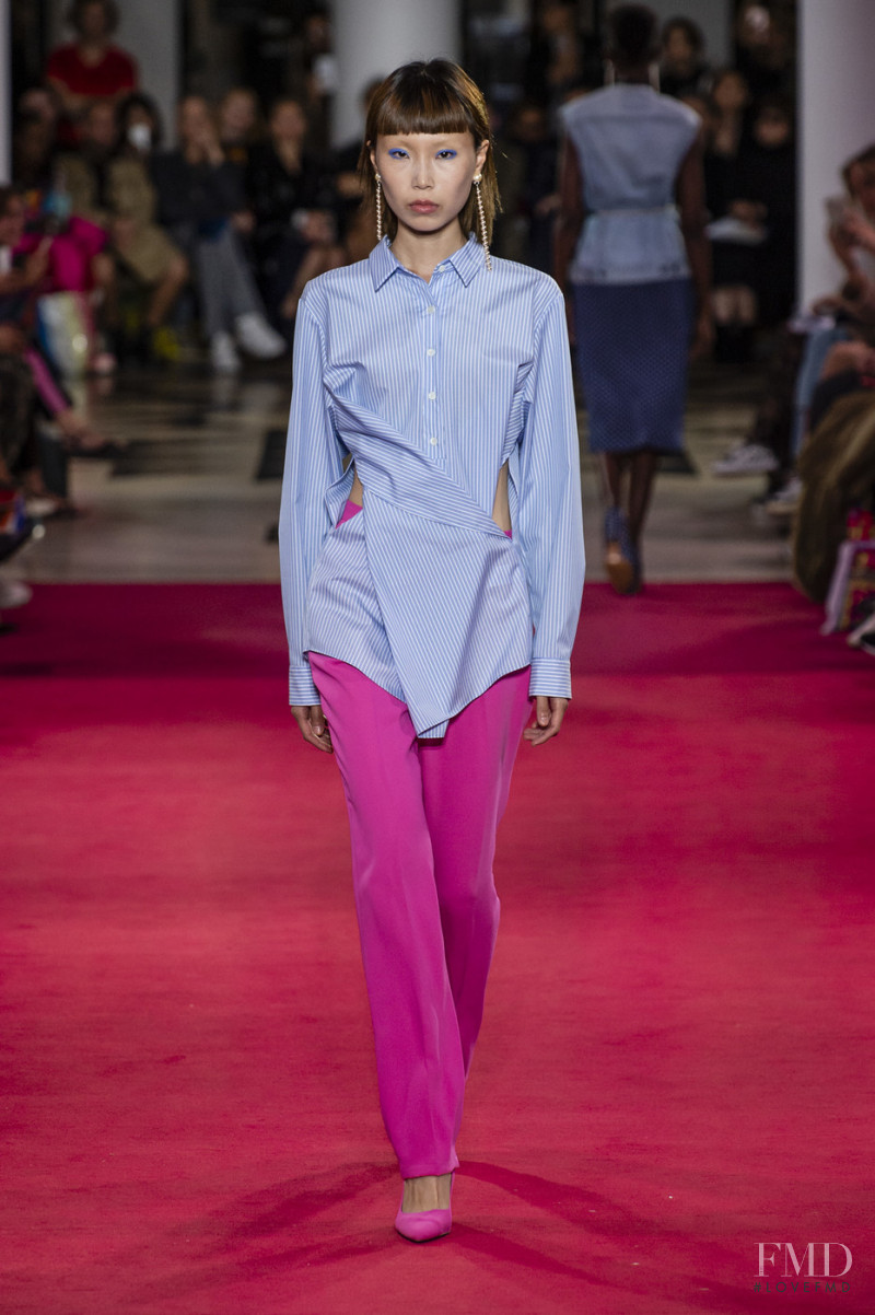 Sujin Lee featured in  the Lutz Huelle fashion show for Spring/Summer 2019