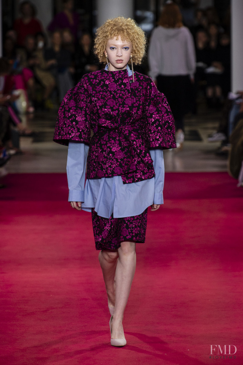 Thais Borges featured in  the Lutz Huelle fashion show for Spring/Summer 2019