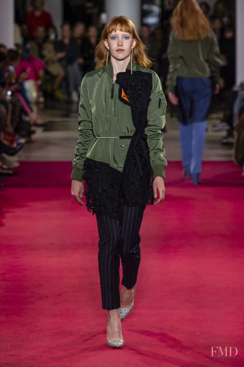 Mie Laban featured in  the Lutz Huelle fashion show for Spring/Summer 2019