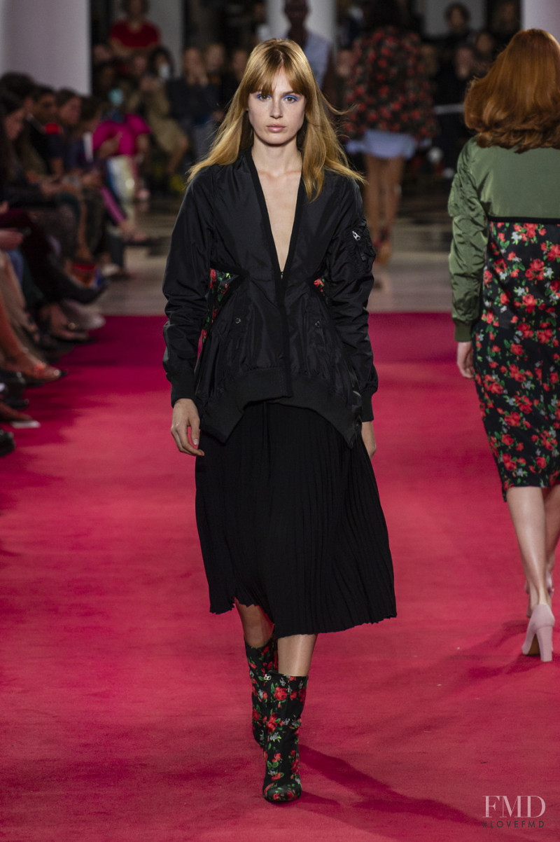 Melody Vroom featured in  the Lutz Huelle fashion show for Spring/Summer 2019