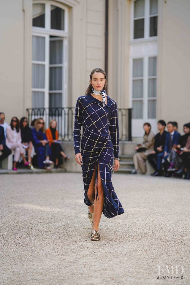 Emm Arruda featured in  the Cedric Charlier fashion show for Spring/Summer 2019