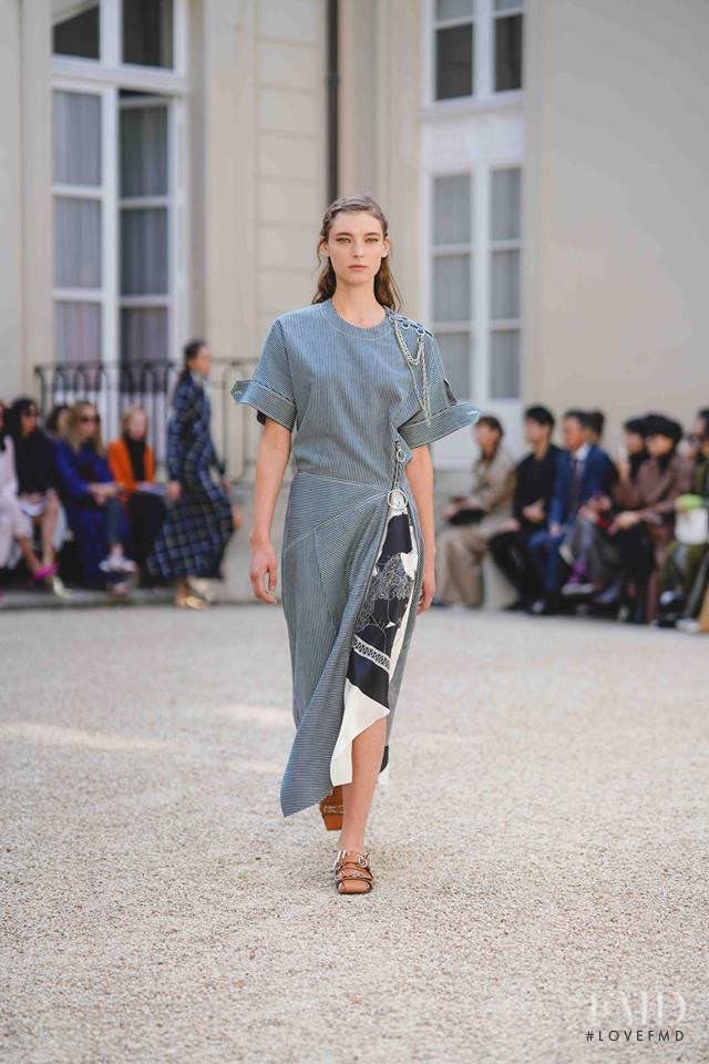 Ansley Gulielmi featured in  the Cedric Charlier fashion show for Spring/Summer 2019