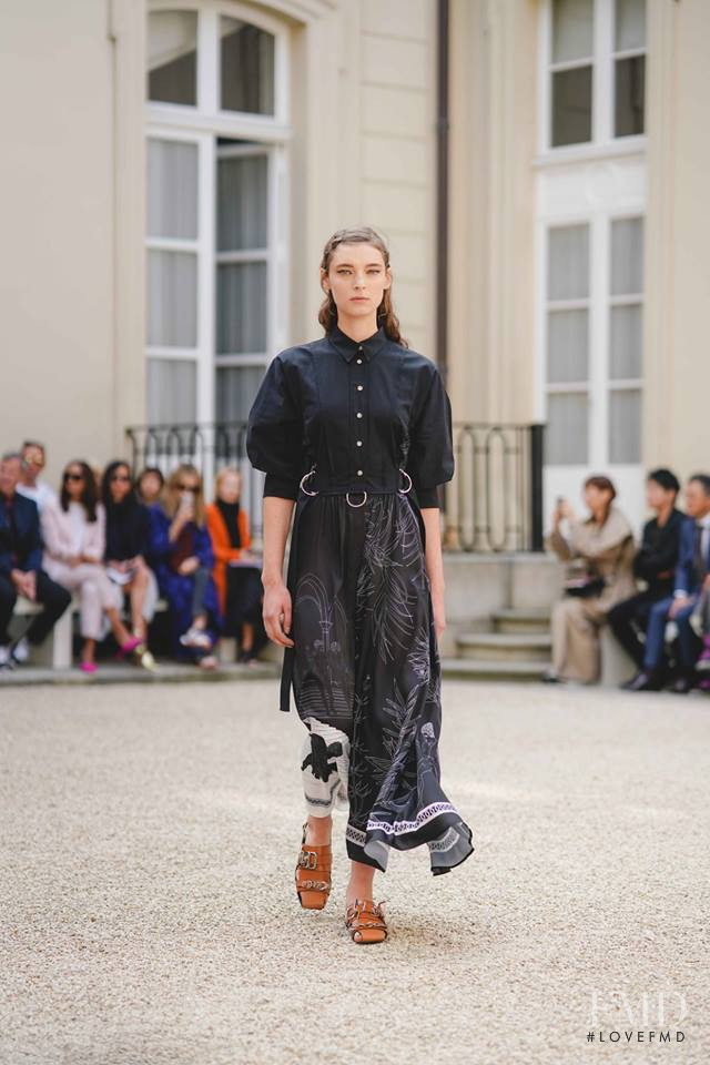 Ansley Gulielmi featured in  the Cedric Charlier fashion show for Spring/Summer 2019