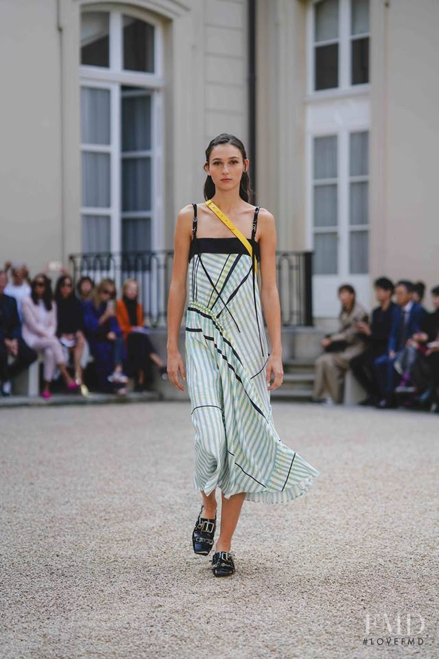 Justine Asset featured in  the Cedric Charlier fashion show for Spring/Summer 2019