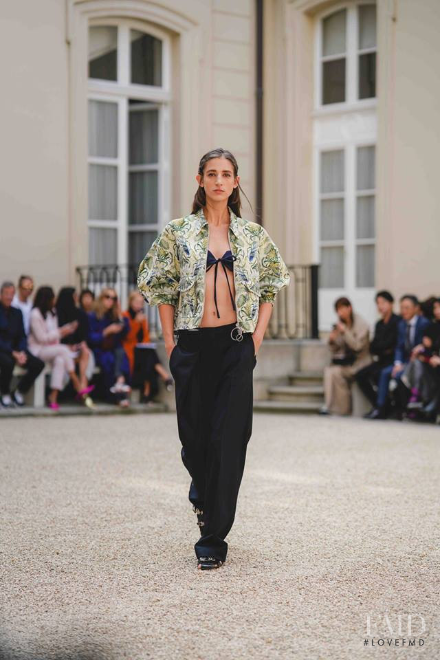 Rachel Marx featured in  the Cedric Charlier fashion show for Spring/Summer 2019