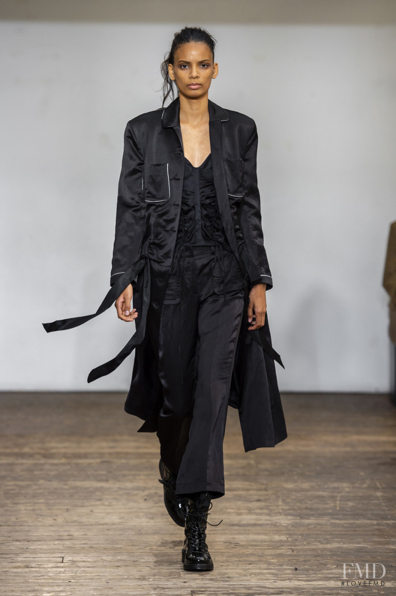 Annibelis Baez featured in  the Olivier Theyskens fashion show for Spring/Summer 2019