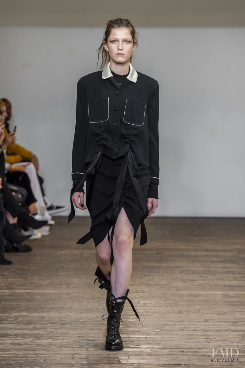 Tessa Bruinsma featured in  the Olivier Theyskens fashion show for Spring/Summer 2019