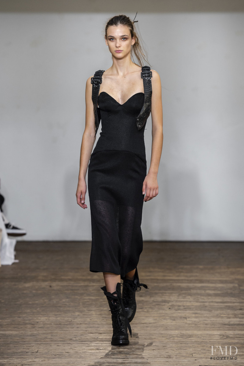 Sara Dijkink featured in  the Olivier Theyskens fashion show for Spring/Summer 2019
