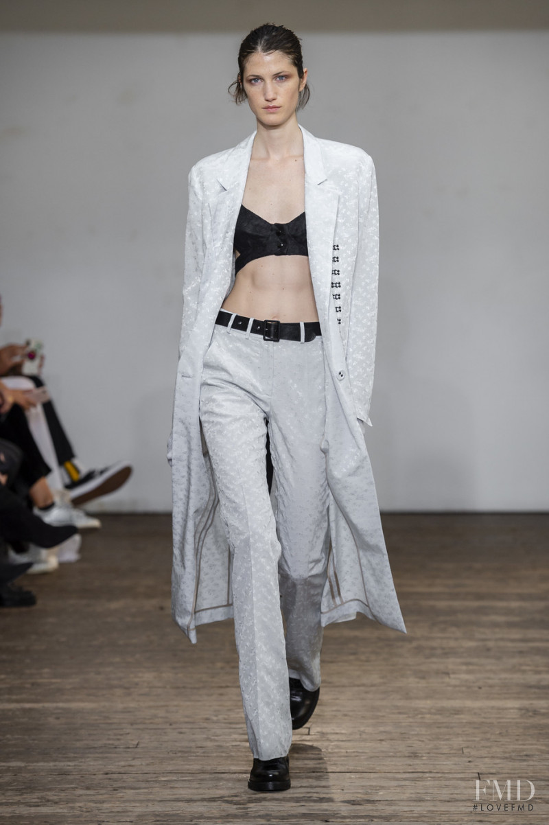 Milagros Ganame featured in  the Olivier Theyskens fashion show for Spring/Summer 2019