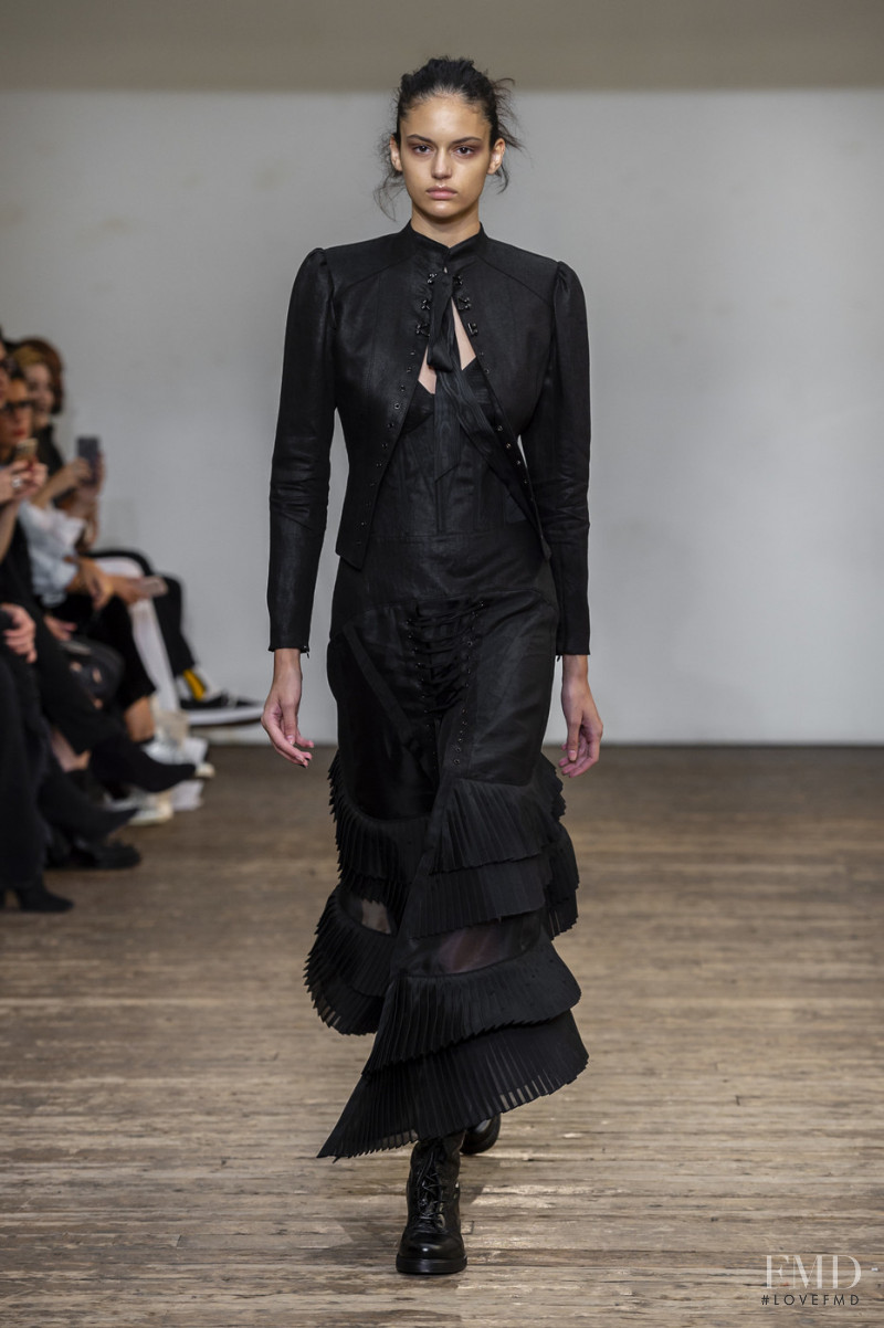 Nikki Vonsee featured in  the Olivier Theyskens fashion show for Spring/Summer 2019