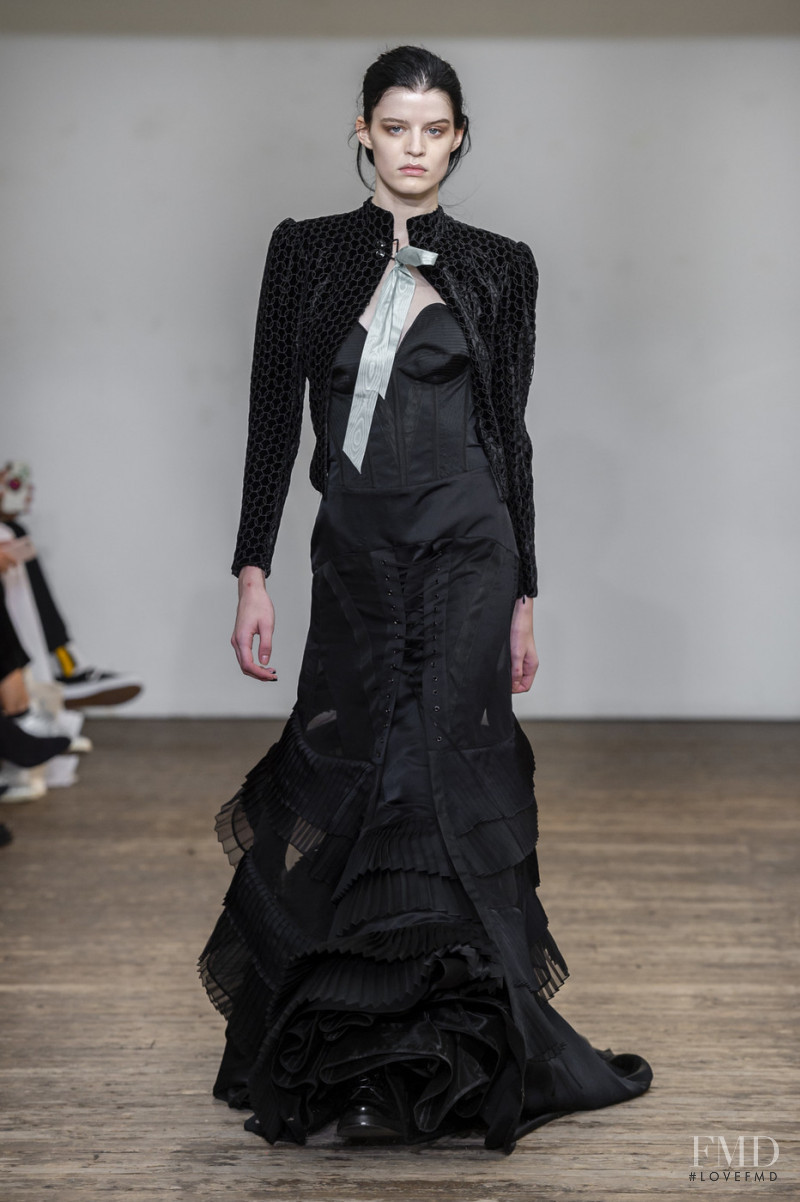 Hannah Elyse featured in  the Olivier Theyskens fashion show for Spring/Summer 2019