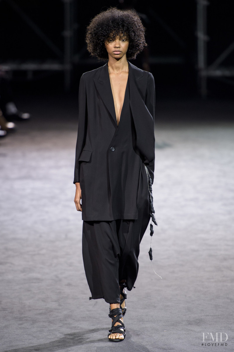 Djenice Duarte Silva featured in  the Yohji Yamamoto fashion show for Spring/Summer 2019