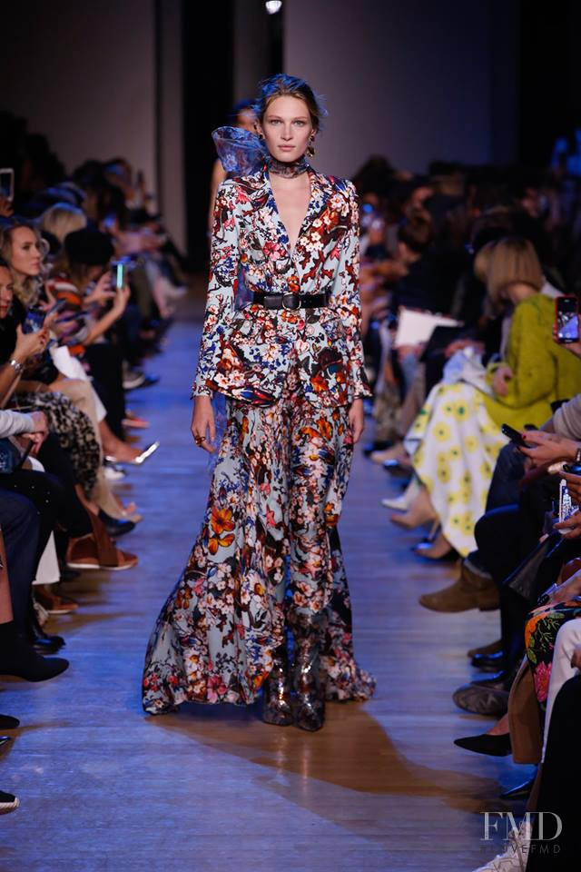 Liz Kennedy featured in  the Elie Saab fashion show for Spring/Summer 2019
