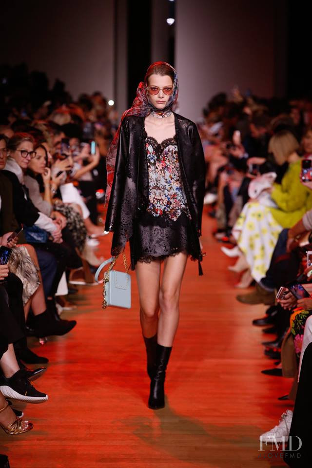 Louise Robert featured in  the Elie Saab fashion show for Spring/Summer 2019