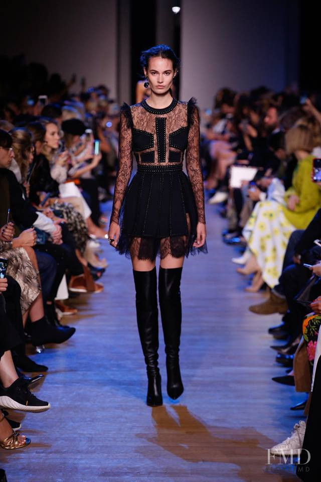 Lisa Vollebregt featured in  the Elie Saab fashion show for Spring/Summer 2019