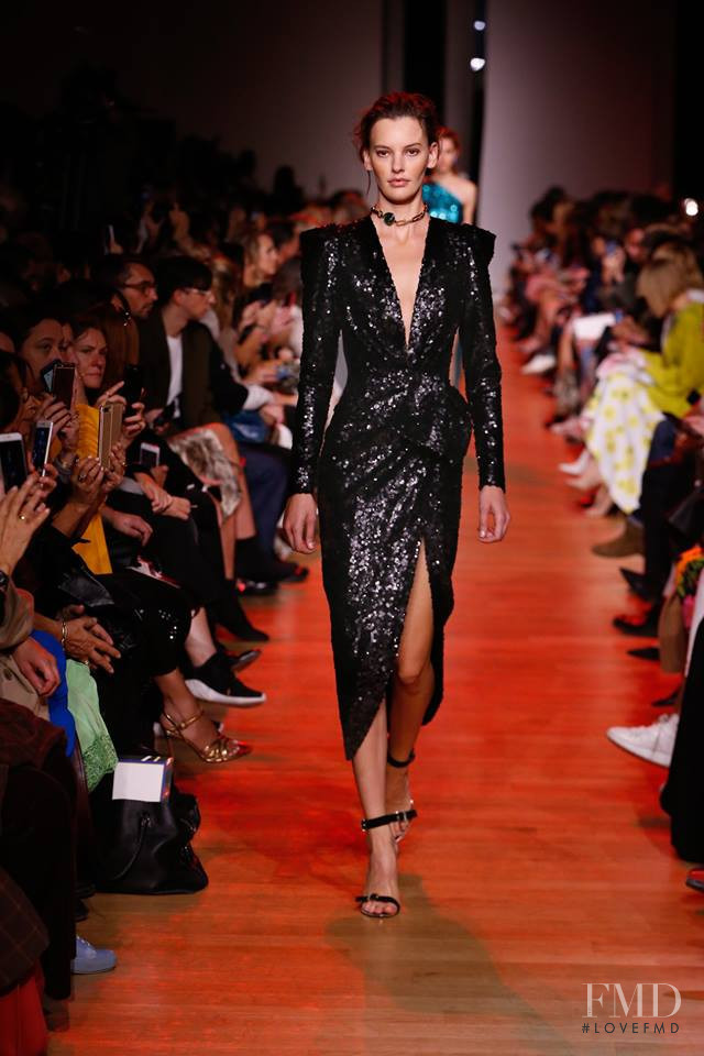 Amanda Murphy featured in  the Elie Saab fashion show for Spring/Summer 2019