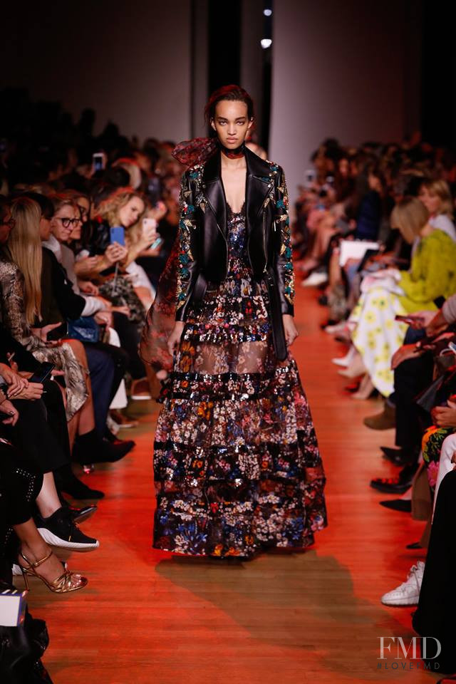 Ellen Rosa featured in  the Elie Saab fashion show for Spring/Summer 2019