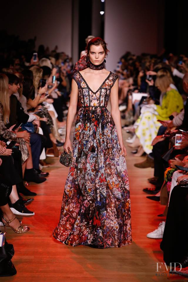 Michelle van Bijnen featured in  the Elie Saab fashion show for Spring/Summer 2019