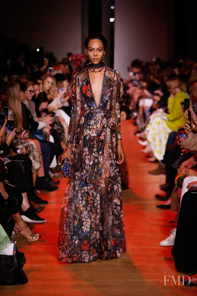 Martine Fox featured in  the Elie Saab fashion show for Spring/Summer 2019