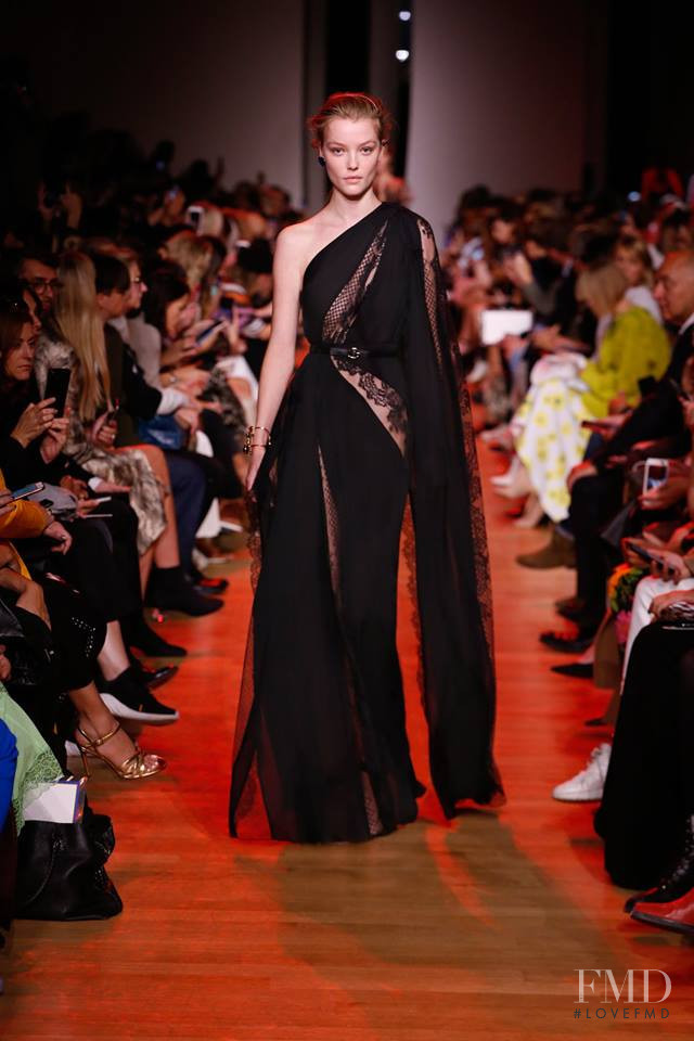 Roos Abels featured in  the Elie Saab fashion show for Spring/Summer 2019