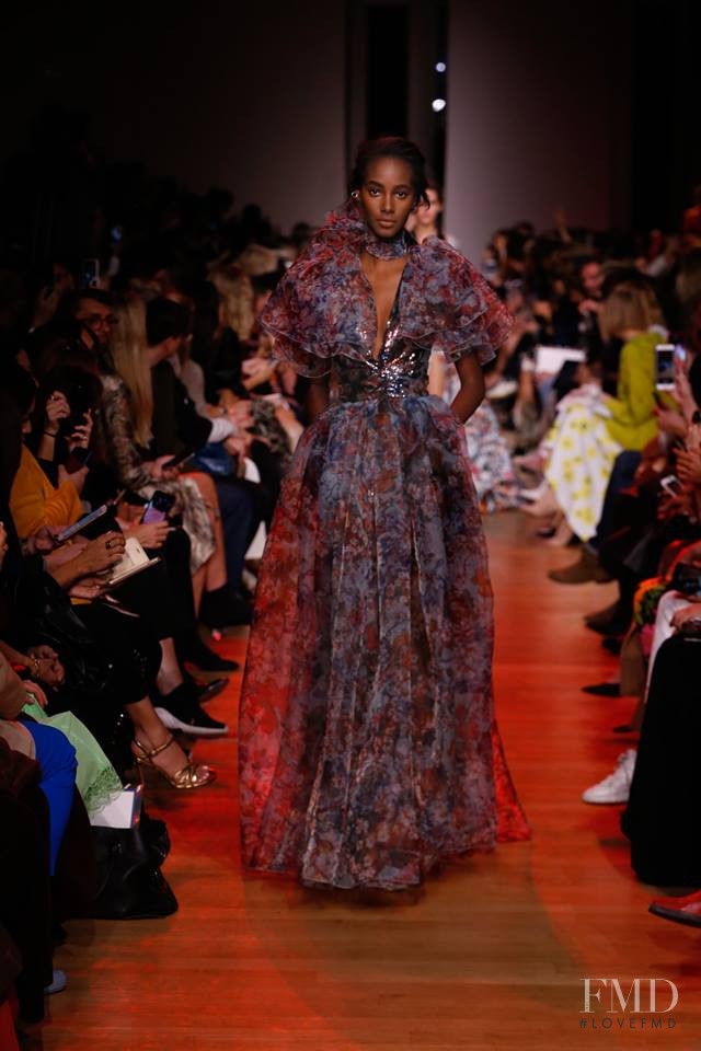 Tami Williams featured in  the Elie Saab fashion show for Spring/Summer 2019