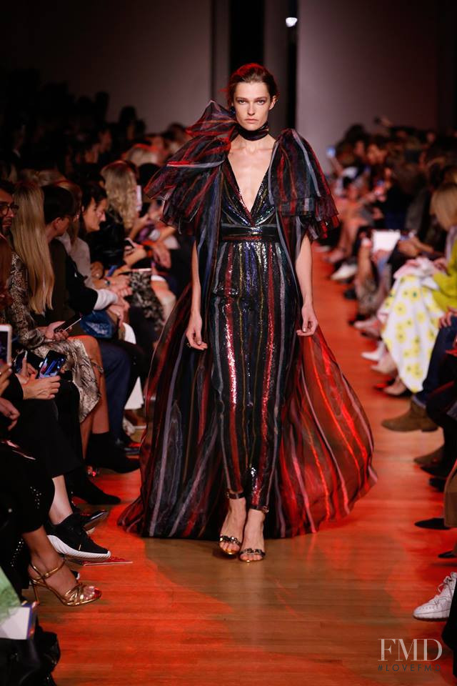 Laura Schoenmakers featured in  the Elie Saab fashion show for Spring/Summer 2019