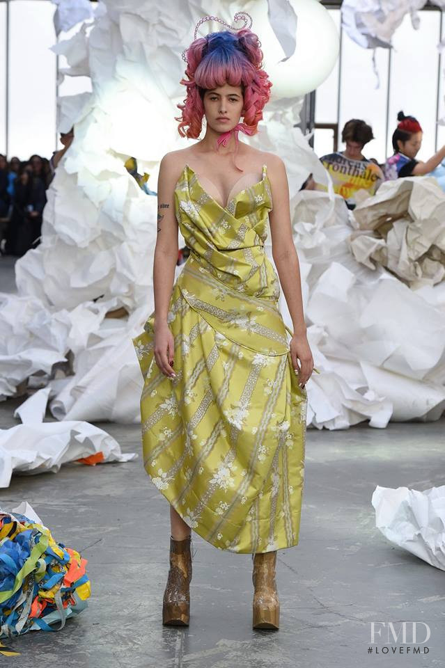 Maria Nikitina featured in  the Vivienne Westwood fashion show for Spring/Summer 2019