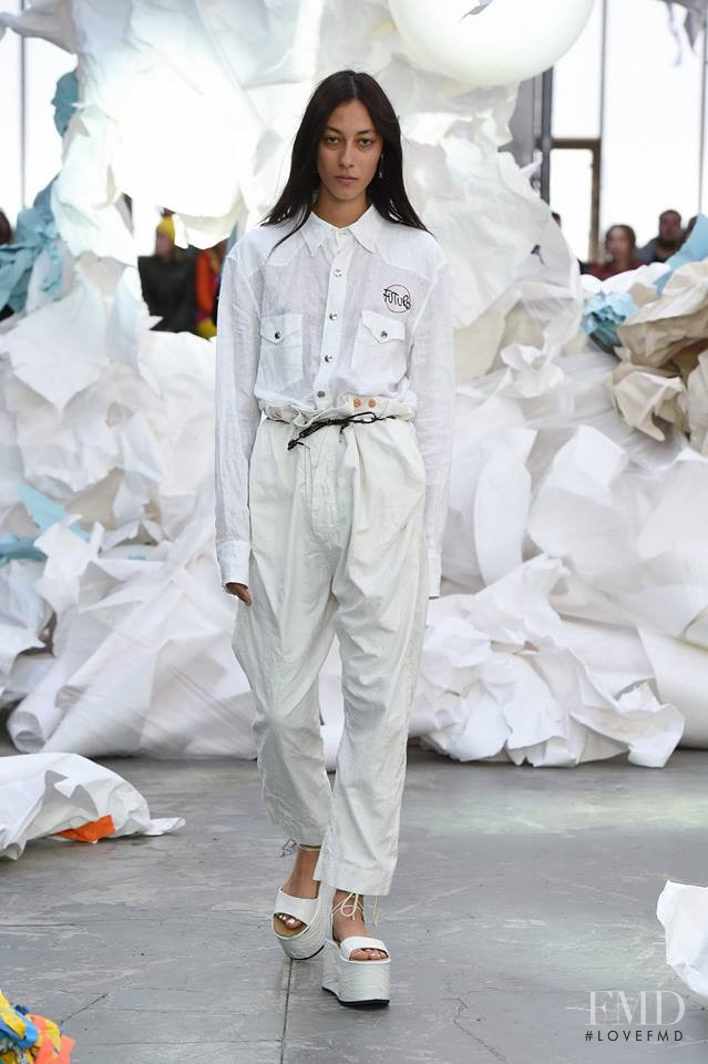 Gaia Orgeas featured in  the Vivienne Westwood fashion show for Spring/Summer 2019