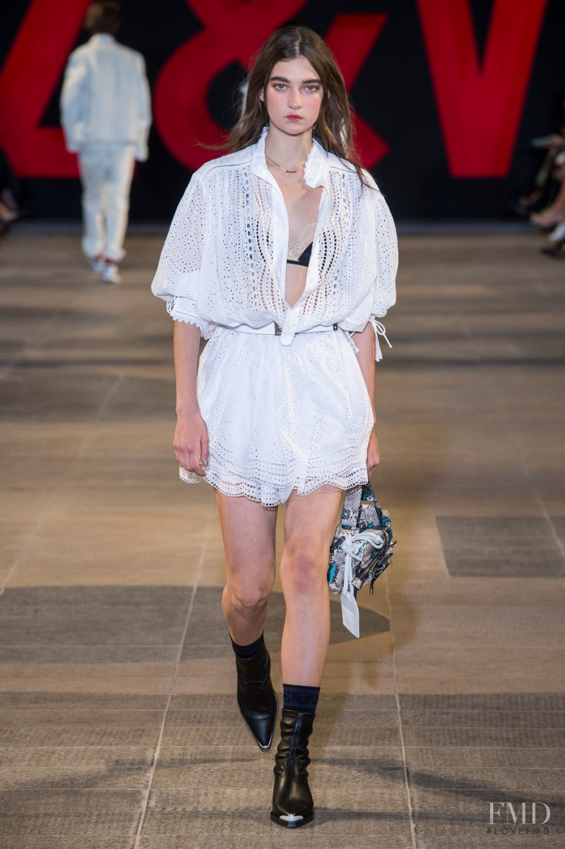 Yuliia Ratner featured in  the Zadig & Voltaire fashion show for Spring/Summer 2019