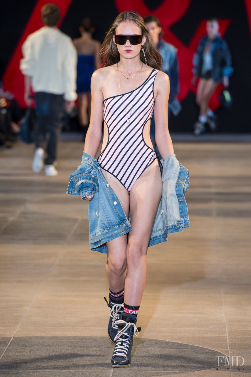 Adrienne Juliger featured in  the Zadig & Voltaire fashion show for Spring/Summer 2019