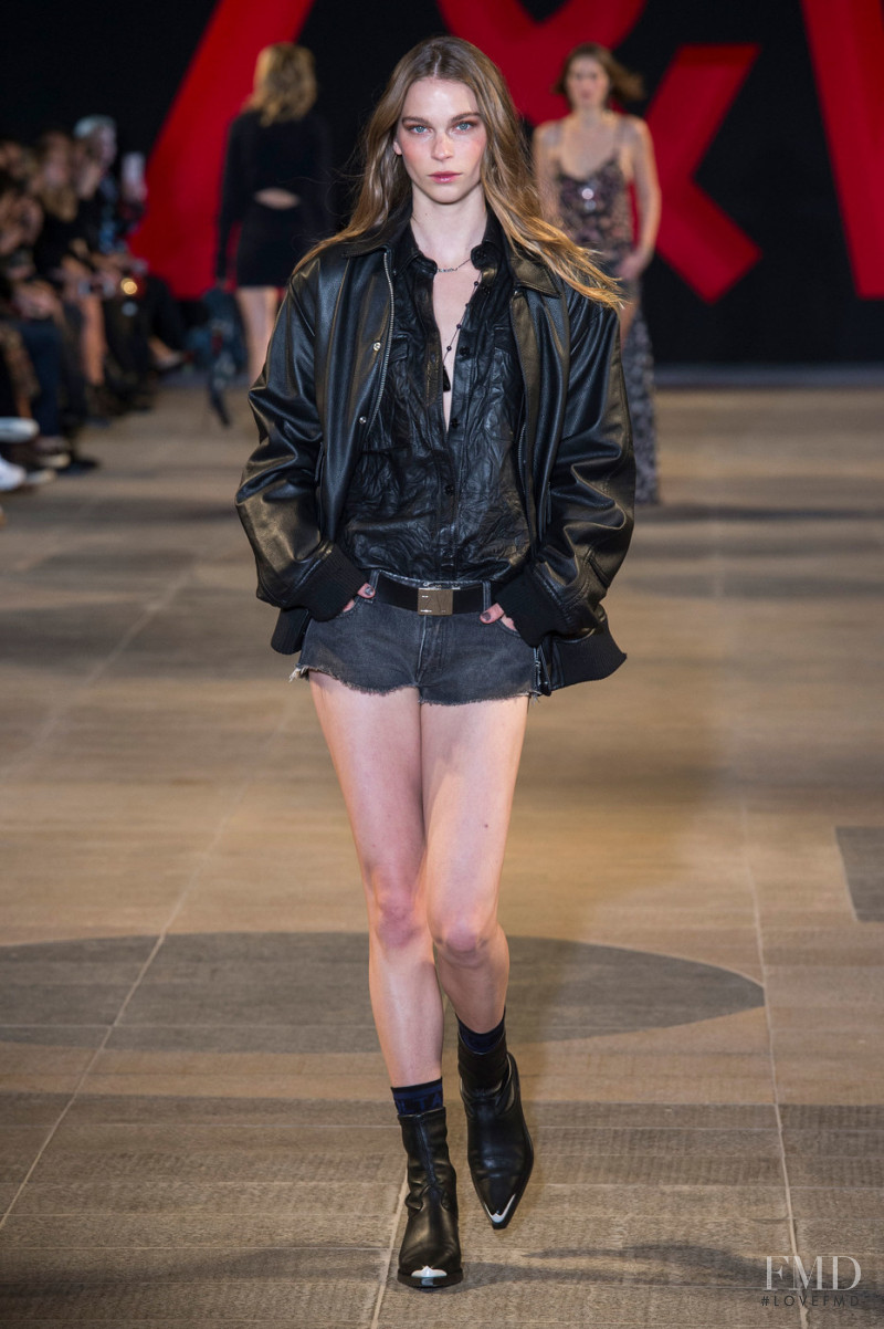 Breck Gambill featured in  the Zadig & Voltaire fashion show for Spring/Summer 2019