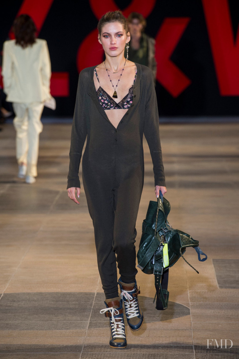 Valery Kaufman featured in  the Zadig & Voltaire fashion show for Spring/Summer 2019