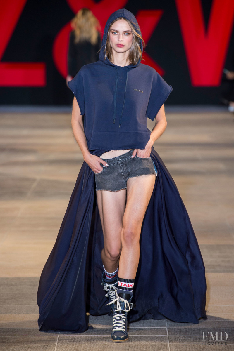 Birgit Kos featured in  the Zadig & Voltaire fashion show for Spring/Summer 2019