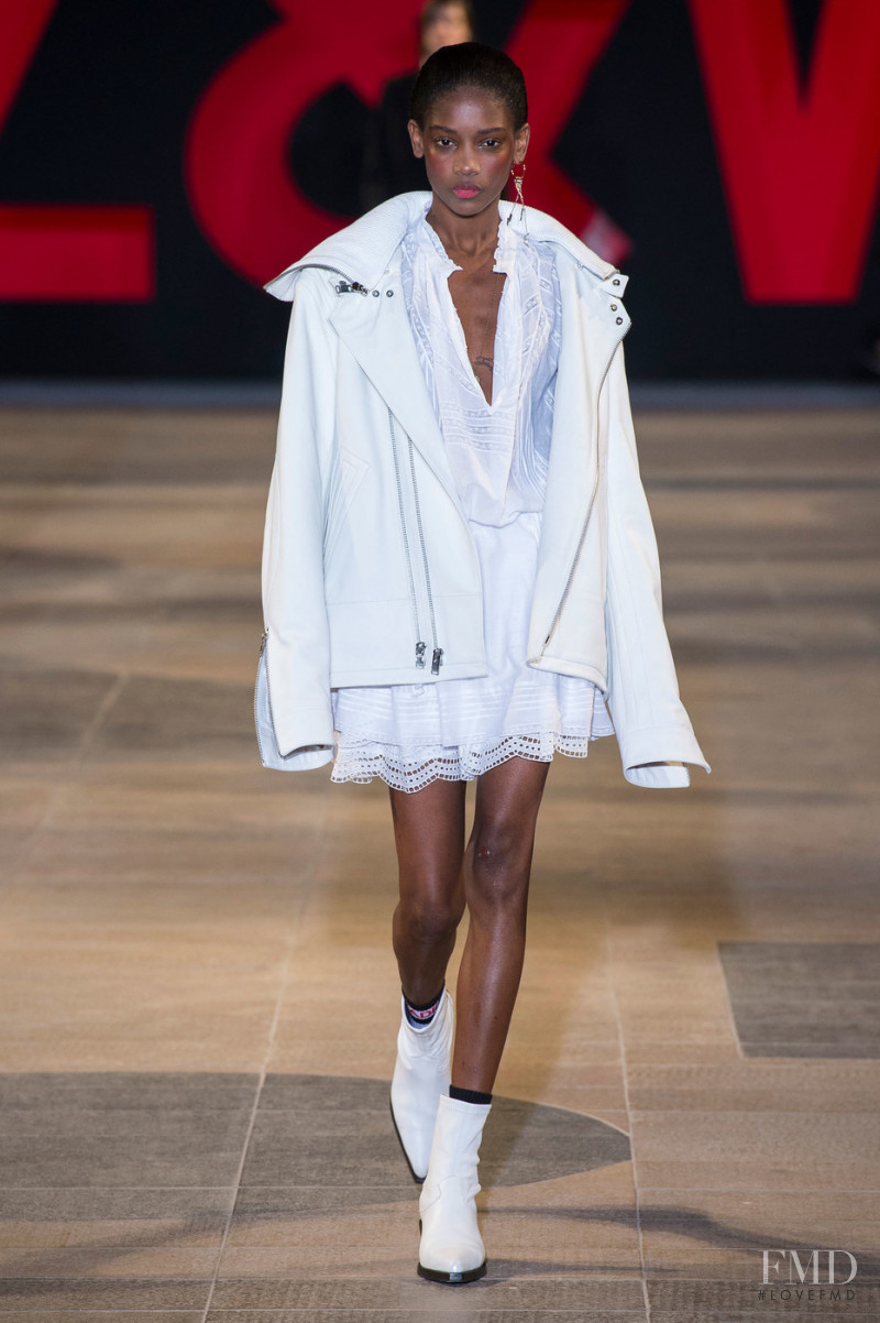 Elibeidy Dani featured in  the Zadig & Voltaire fashion show for Spring/Summer 2019