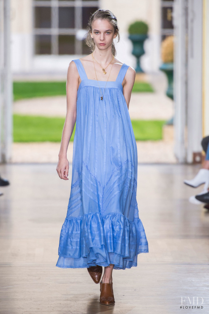 Valentine Charrasse featured in  the Paul et Joe fashion show for Spring/Summer 2019