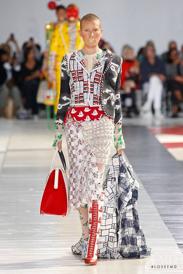 Dree Hemingway featured in  the Thom Browne fashion show for Spring/Summer 2019