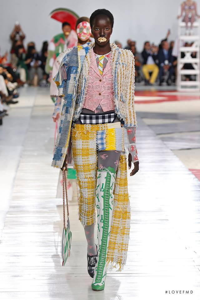 Niko Riam featured in  the Thom Browne fashion show for Spring/Summer 2019