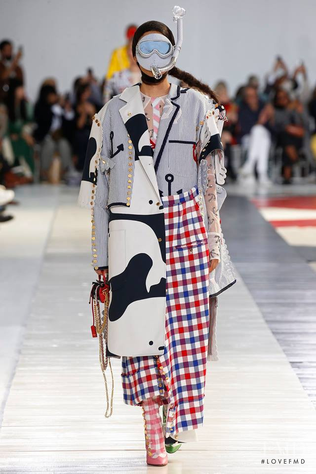 Aqua Parios featured in  the Thom Browne fashion show for Spring/Summer 2019