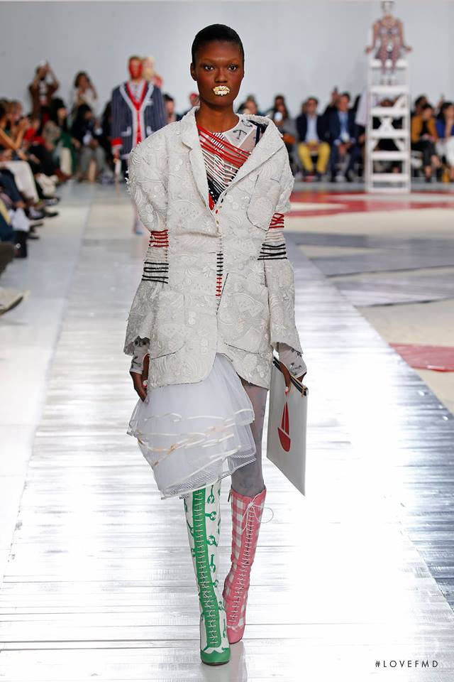 Naki Depass featured in  the Thom Browne fashion show for Spring/Summer 2019